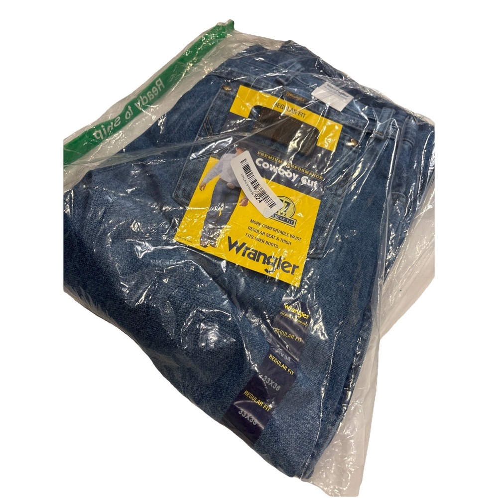 Wrangler Cowboy Cut Jeans‎ - Blue regular Fit Men's 33/36